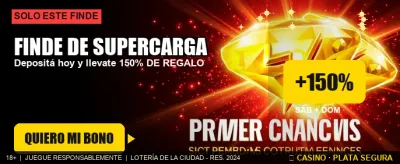 Cargá y empezá a ganar promotional banner